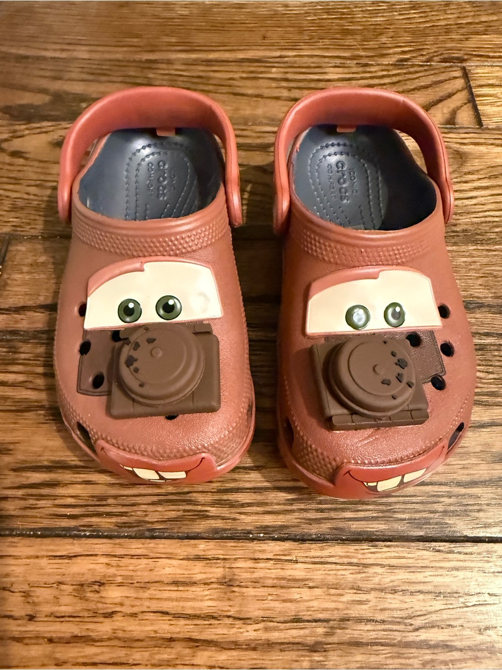 CROCS Kids Brown/Red Lightning McQueen Character Clogs